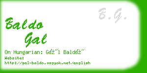 baldo gal business card